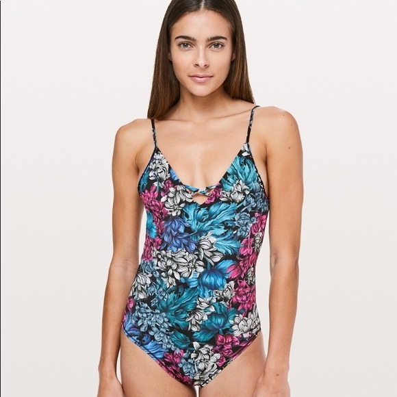 Shoreline LuluLemon floral multi-colored One Piece